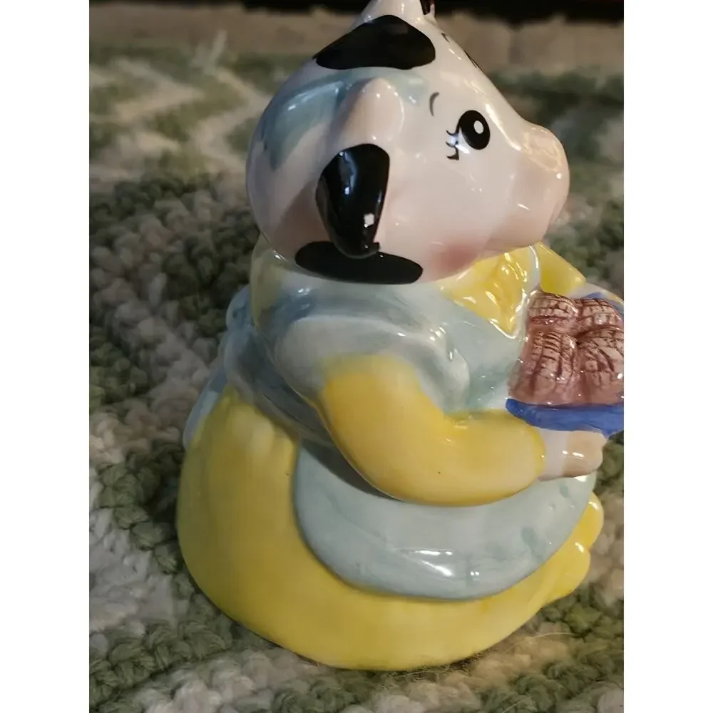Cow Creamer & Sugar Set Mr and Mrs Applause Ceramic 39048 Collectible Home Decor
